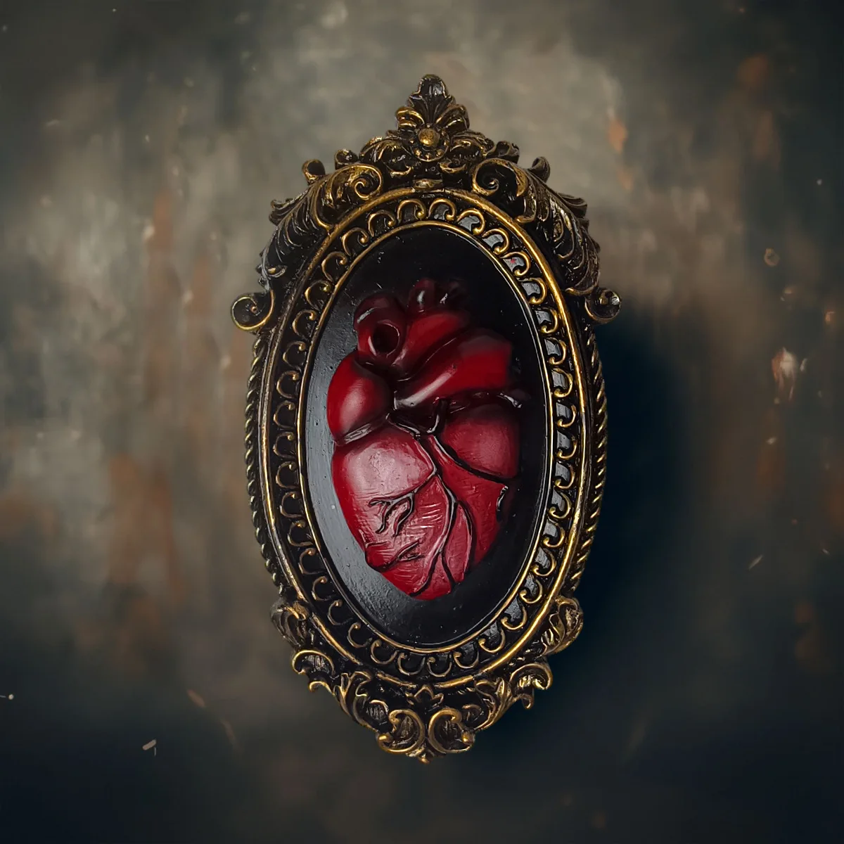 Background Resin Art - Resin Heart Wall Art Decor GothicStyle