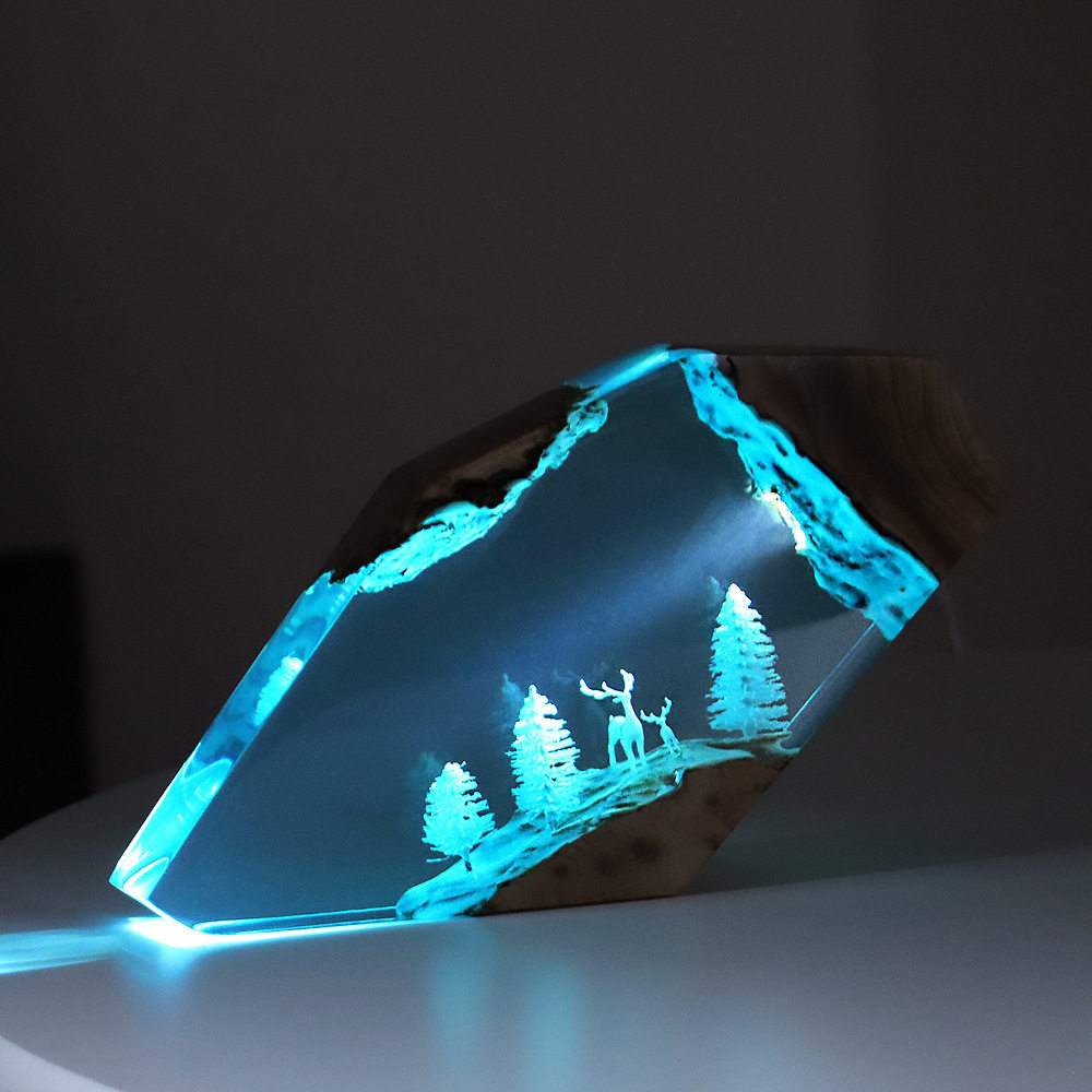 Resin Art Baby - Forest Fairy Deer Desktop Art Personalized