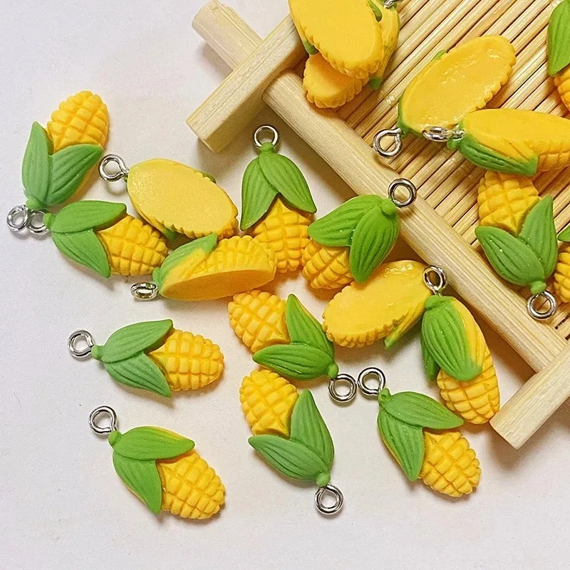 20Pcs Funny Mini Corn Vegetabl - Resin Art Bracelet ulasan dan harga