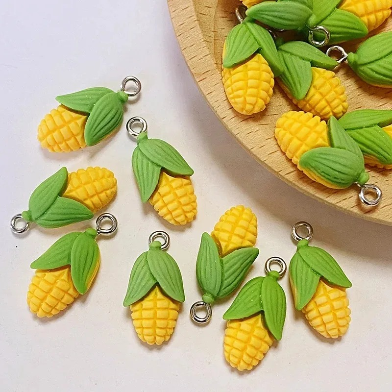 20Pcs Funny Mini Corn Vegetabl - Resin Art Bracelet ulasan dan harga