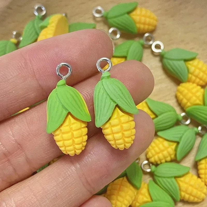 20Pcs Funny Mini Corn Vegetabl - Resin Art Bracelet ulasan dan harga