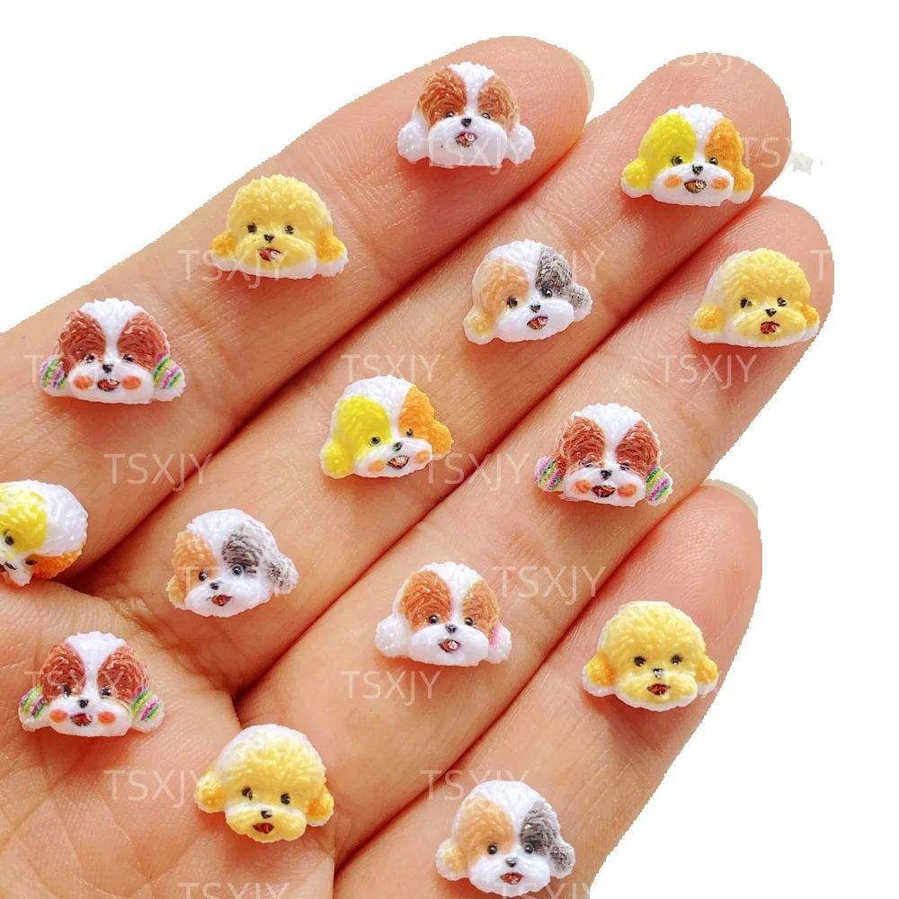 50Pcs Cute Mini Cartoon animal - Resin Art Design For Wedding ulasan dan harga