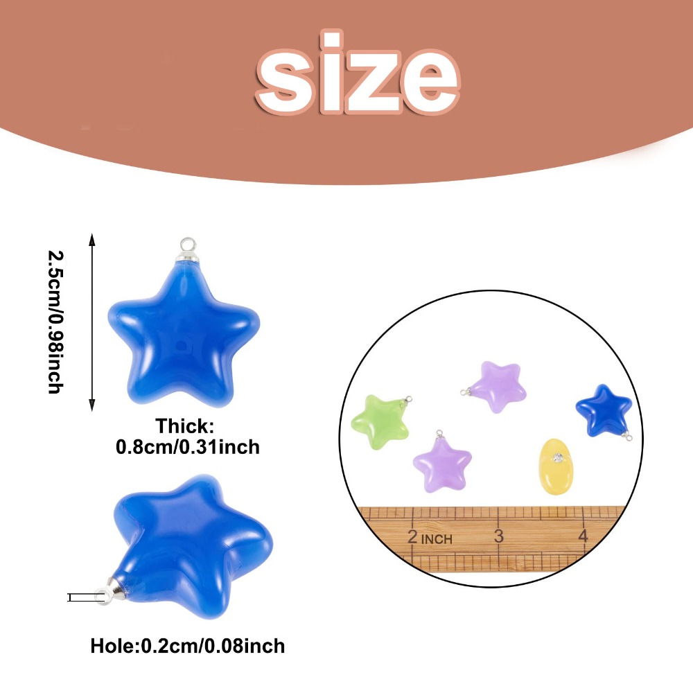 6/24/40pcs Mixed Color Luminou - Resin Art Bracelet ulasan dan harga
