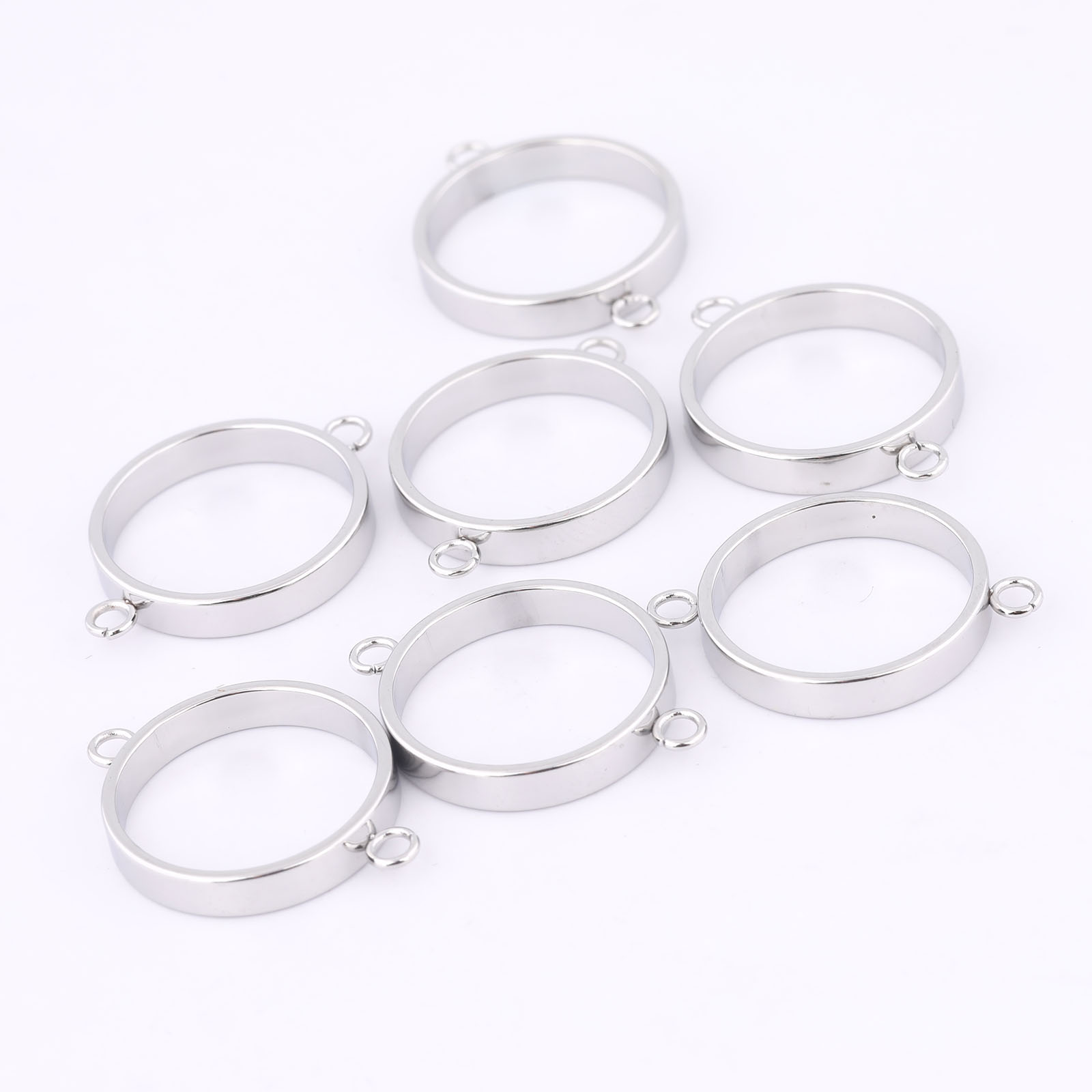 10pcs Stainless Steel 14mm Ope - Resin Art Bracelet ulasan dan harga