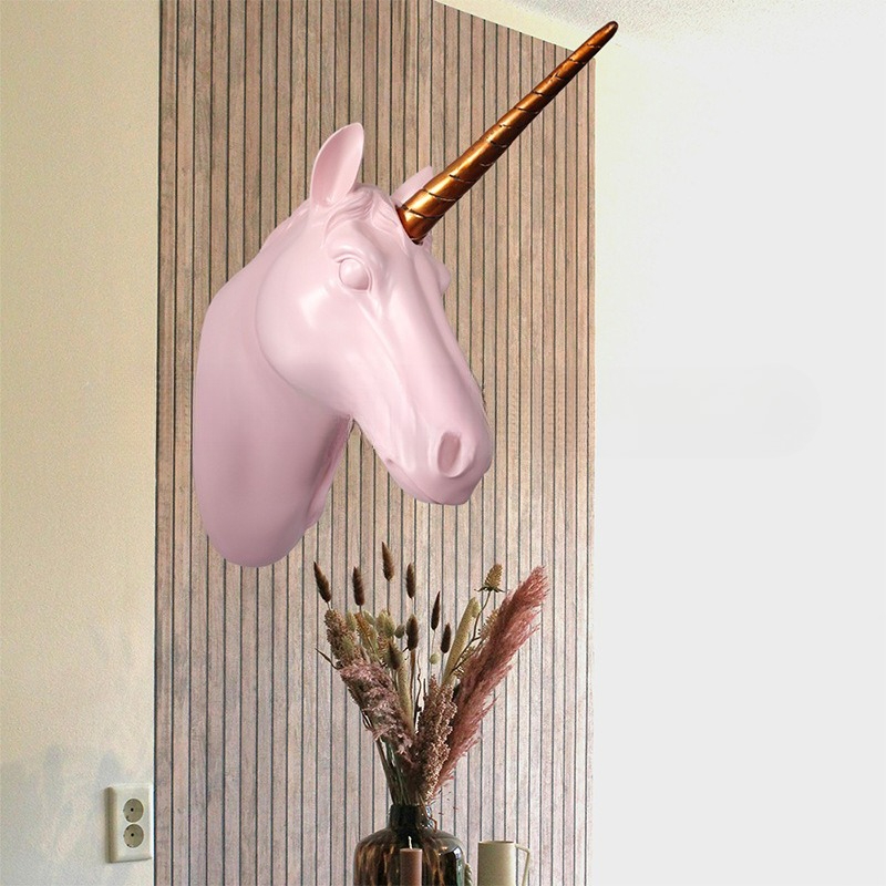 Unicorn Horse Head Wall Art, R - Background Resin Art ulasan dan harga