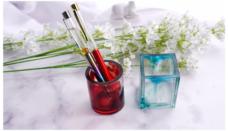 DIY Round Pen Container Ashtra - Resin Art Equipment ulasan dan harga