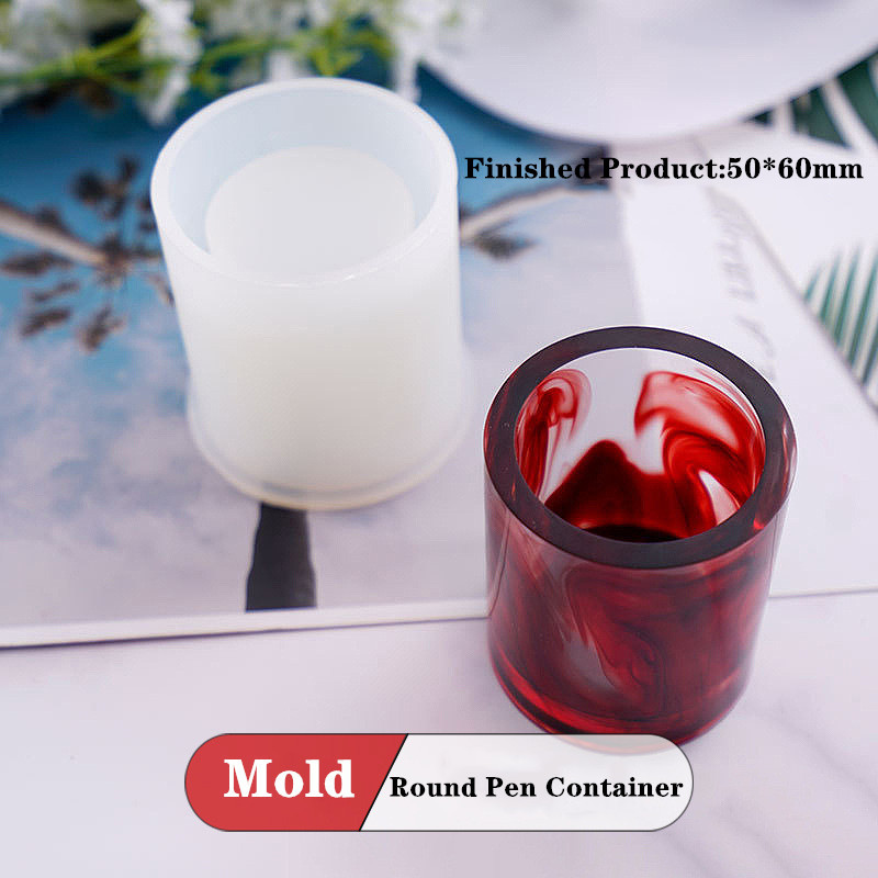 DIY Round Pen Container Ashtra - Resin Art Equipment ulasan dan harga