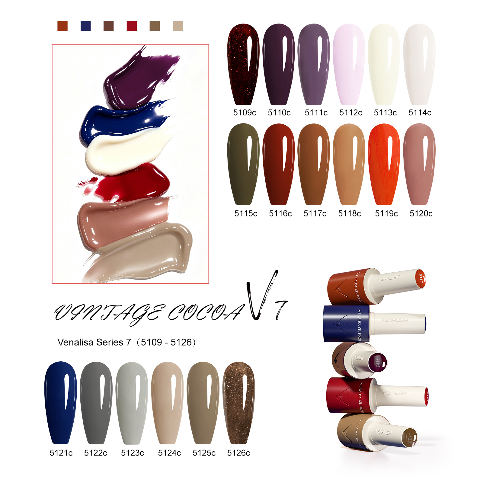 VENALISA V7 Gel Nail Polish 18 - Resin Art All ulasan dan harga