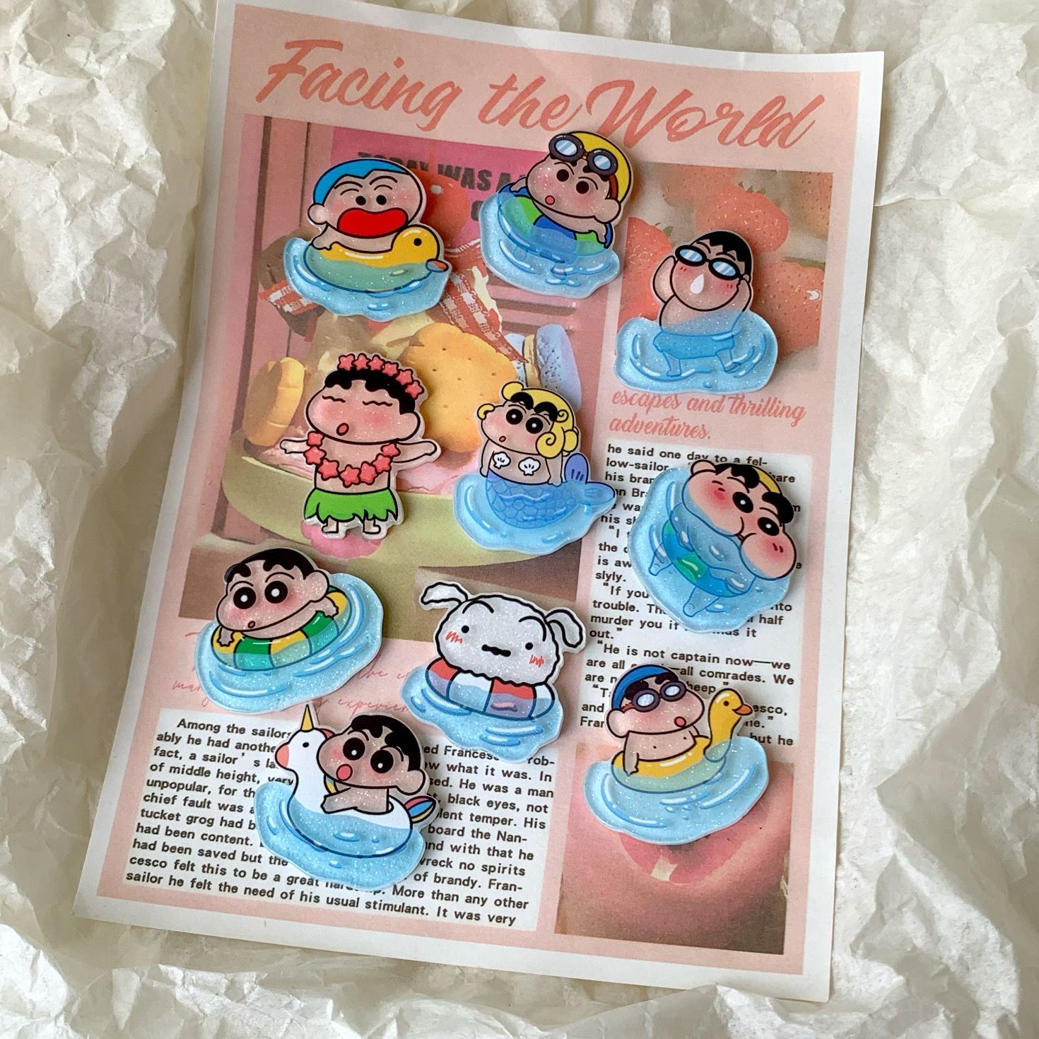 Crayon Shin-chan resin accesso - Resin Art Accessories ulasan dan harga