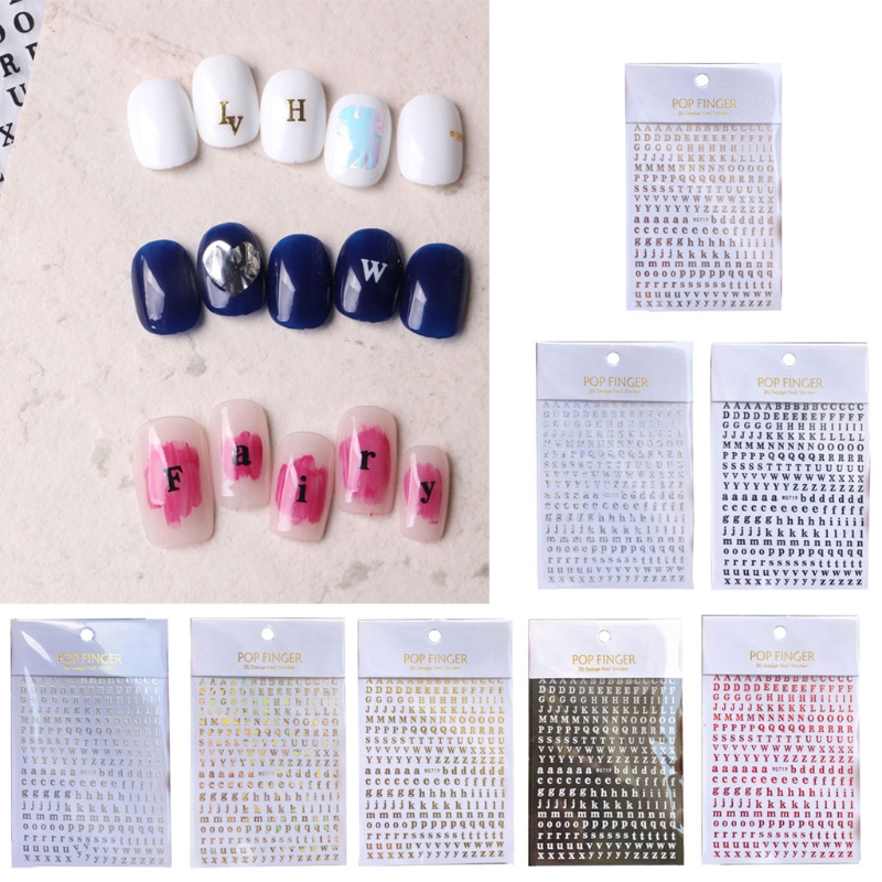 1PCS New English Alphabet Nail - Resin Art Equipment ulasan dan harga