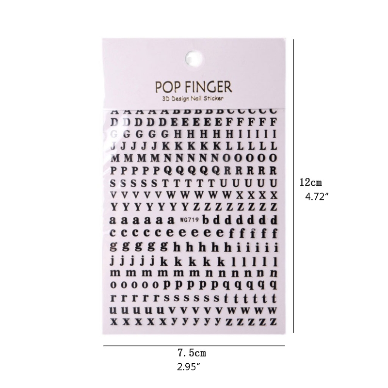 1PCS New English Alphabet Nail - Resin Art Equipment ulasan dan harga