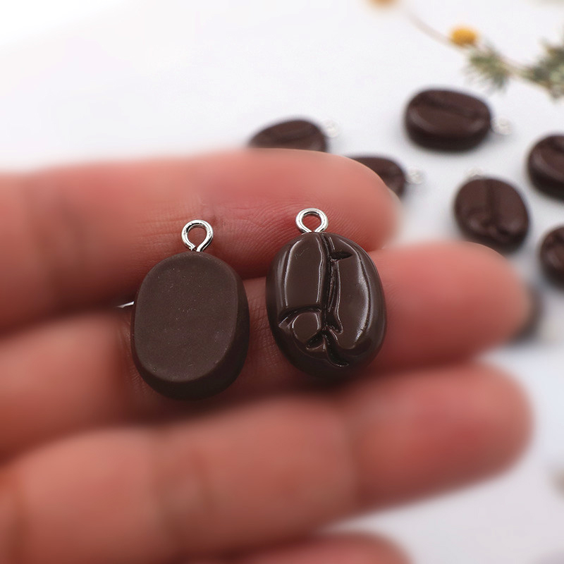 10pcs Coffee Beans Resin Penda - Resin Art Bracelet ulasan dan harga