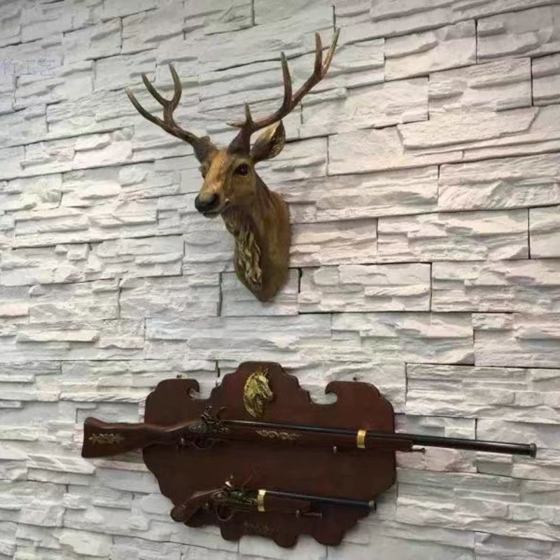 60/80CM American Deer Head Wal - Background Resin Art ulasan dan harga
