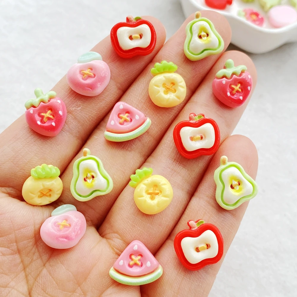 30Pcs Cute Mini Fruits Strawbe - Resin Art Design For Wedding ulasan dan harga