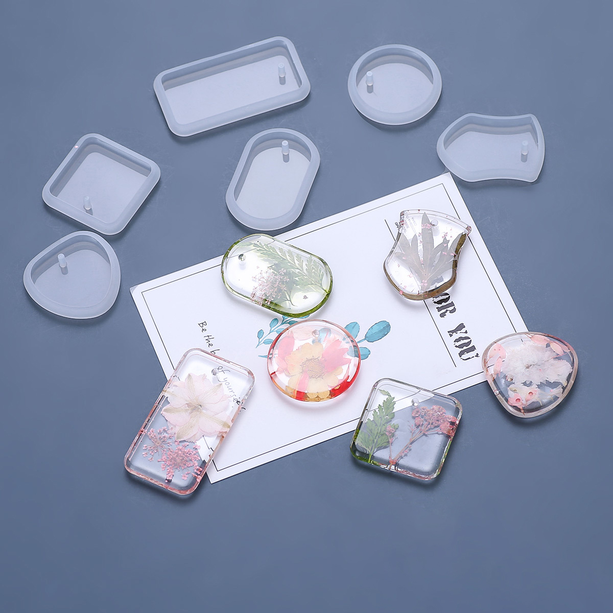 1/6/10pcs DIY Keychain Pendant - Resin Art Jewellery ulasan dan harga