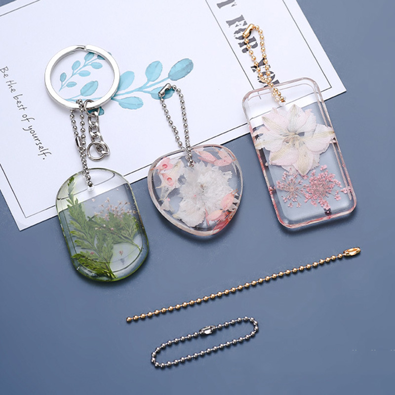 1/6/10pcs DIY Keychain Pendant - Resin Art Jewellery ulasan dan harga