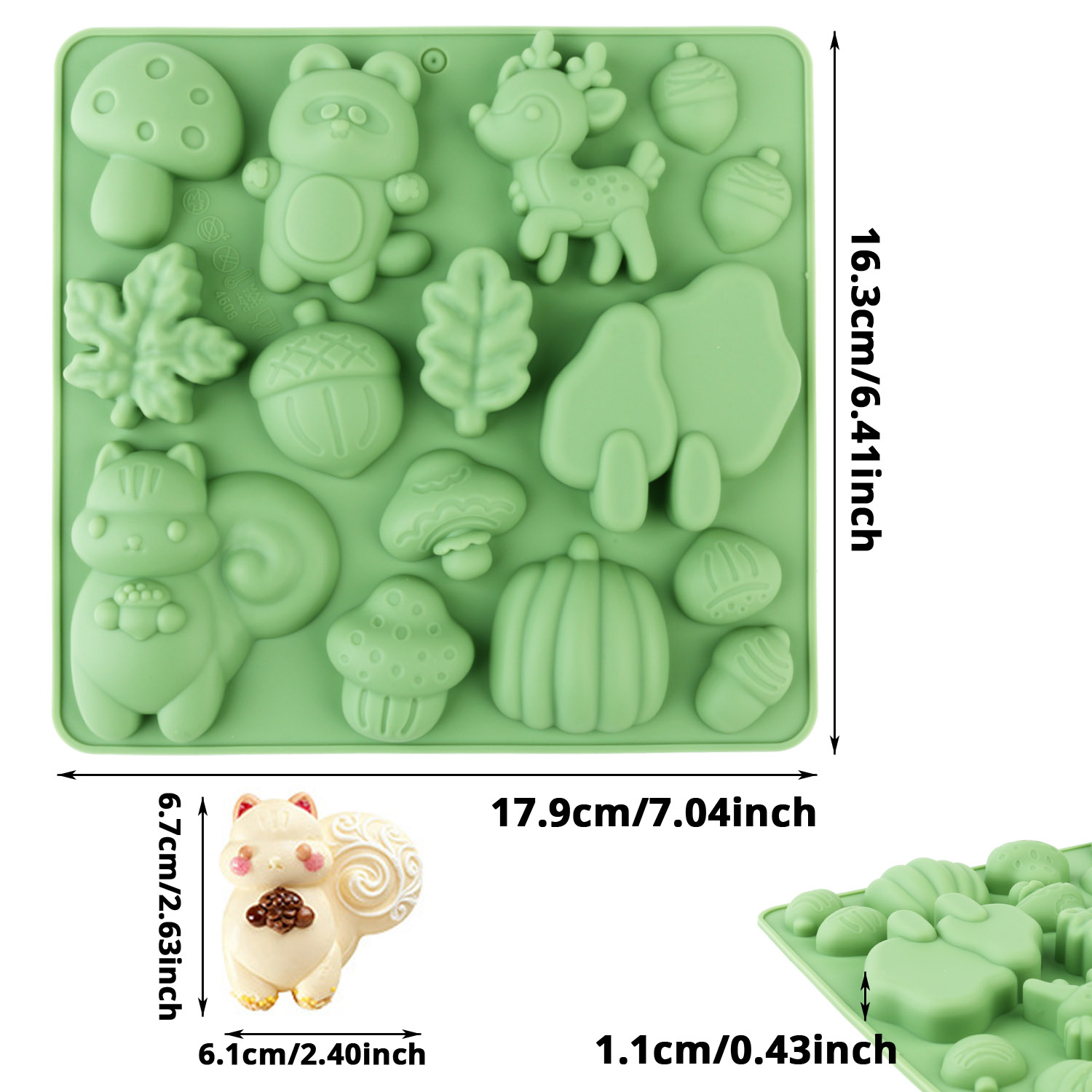 1 Silicone Cake Mold in the Sh - Resin Art Accessories ulasan dan harga