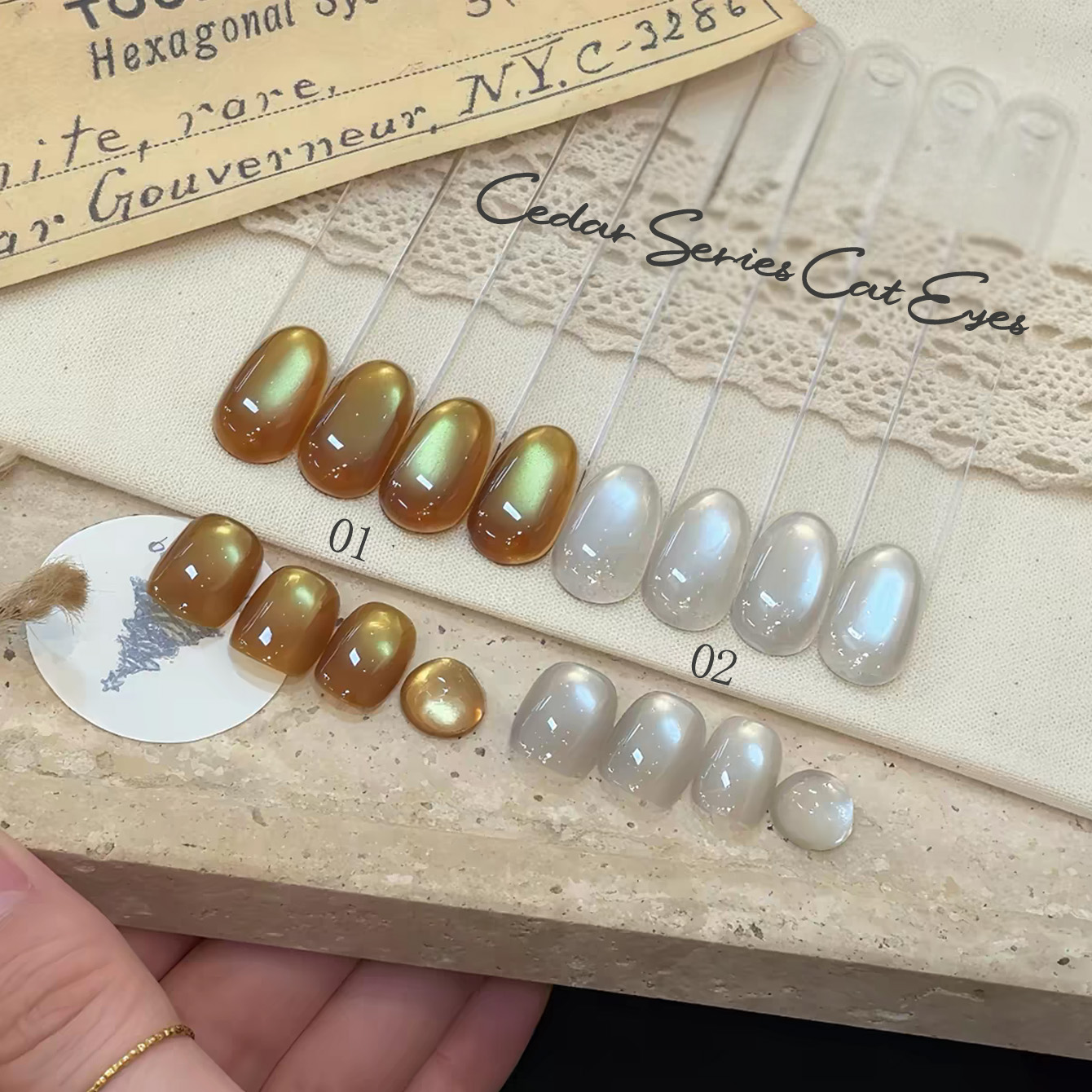 1pcs WS Cedar Cat Eye Gel Nail - Resin Art All ulasan dan harga