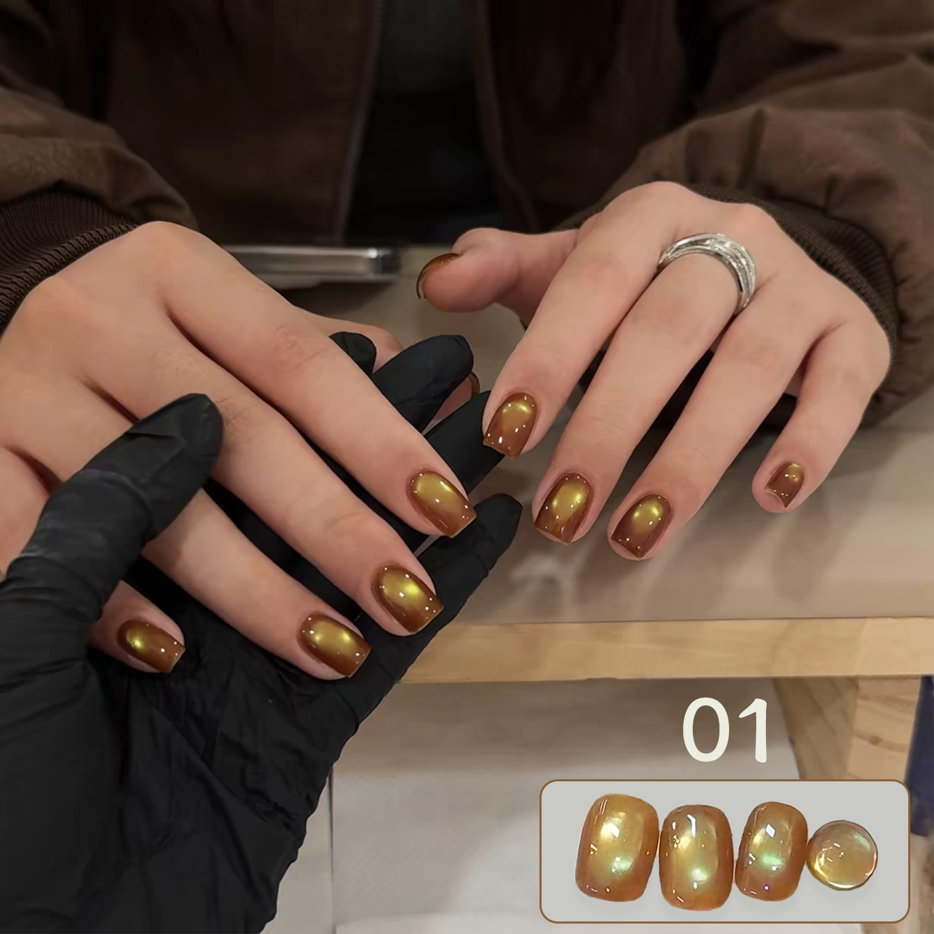 1pcs WS Cedar Cat Eye Gel Nail - Resin Art All ulasan dan harga
