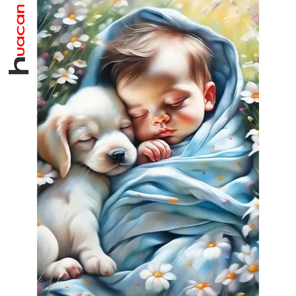 Huacan Diy Diamond Painting Po - Resin Art Baby ulasan dan harga