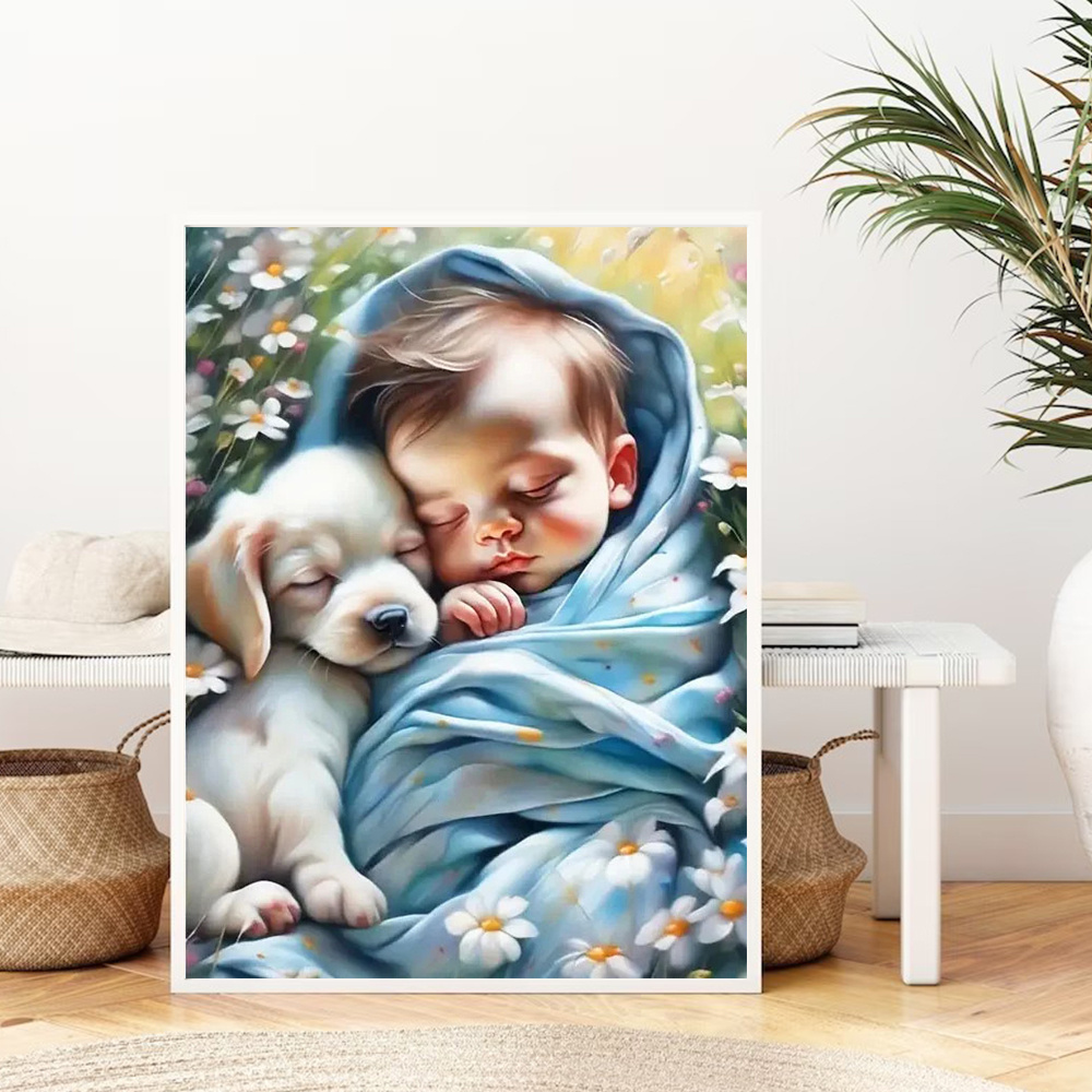 Huacan Diy Diamond Painting Po - Resin Art Baby ulasan dan harga