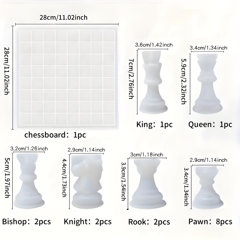 11Chessboard16Resin Silicone M - Resin Art Equipment ulasan dan harga