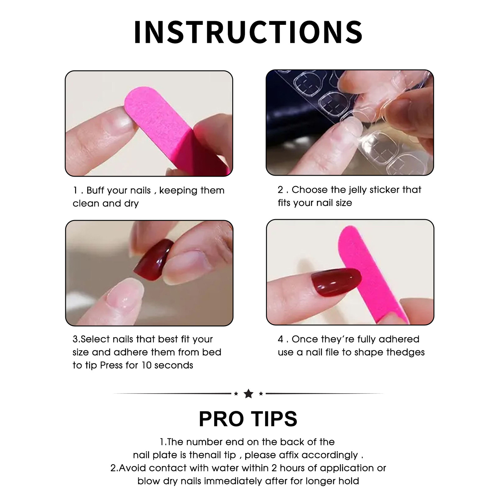 Women's Press On Nails French  - Resin Art Design For Wedding ulasan dan harga