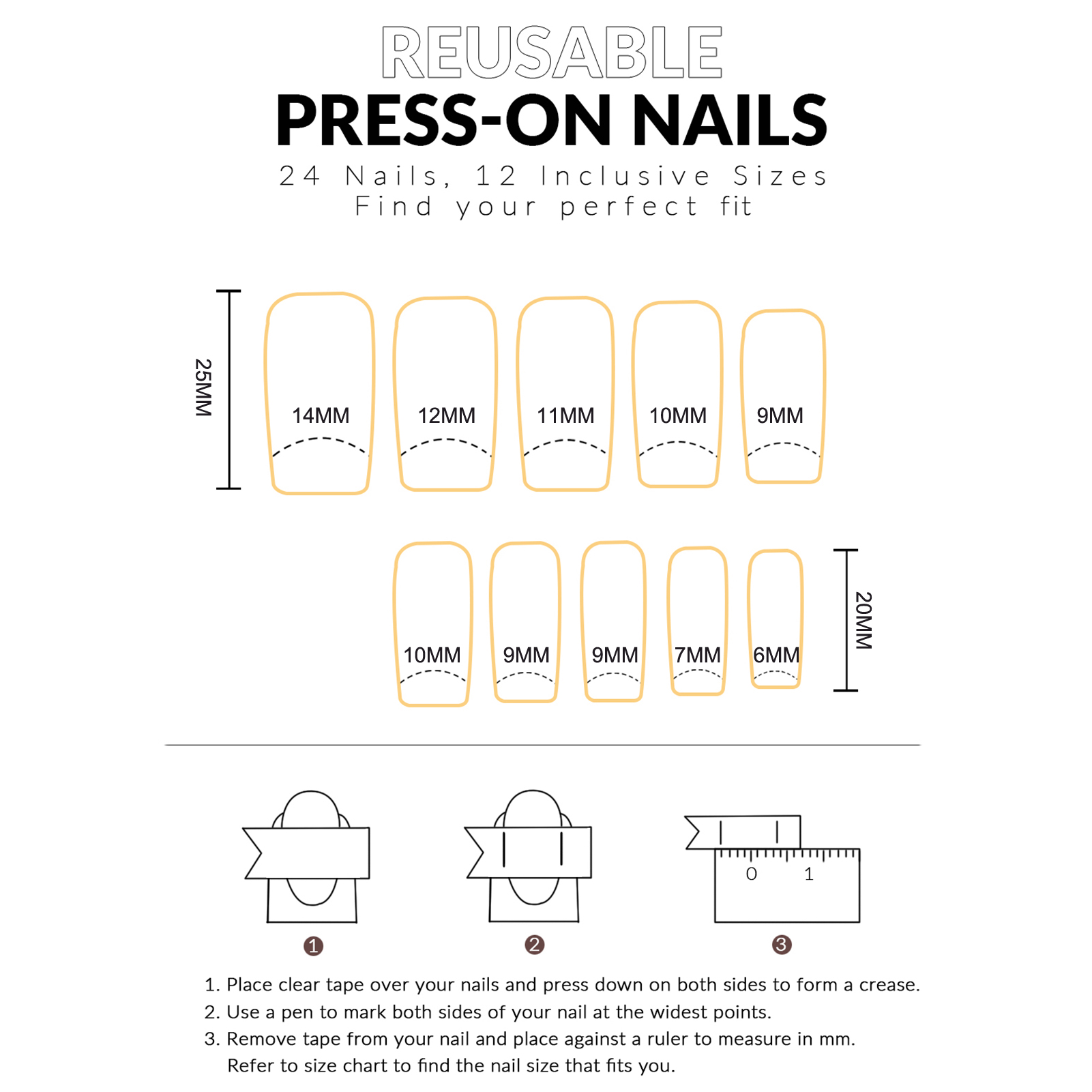 Women's Press On Nails French  - Resin Art Design For Wedding ulasan dan harga