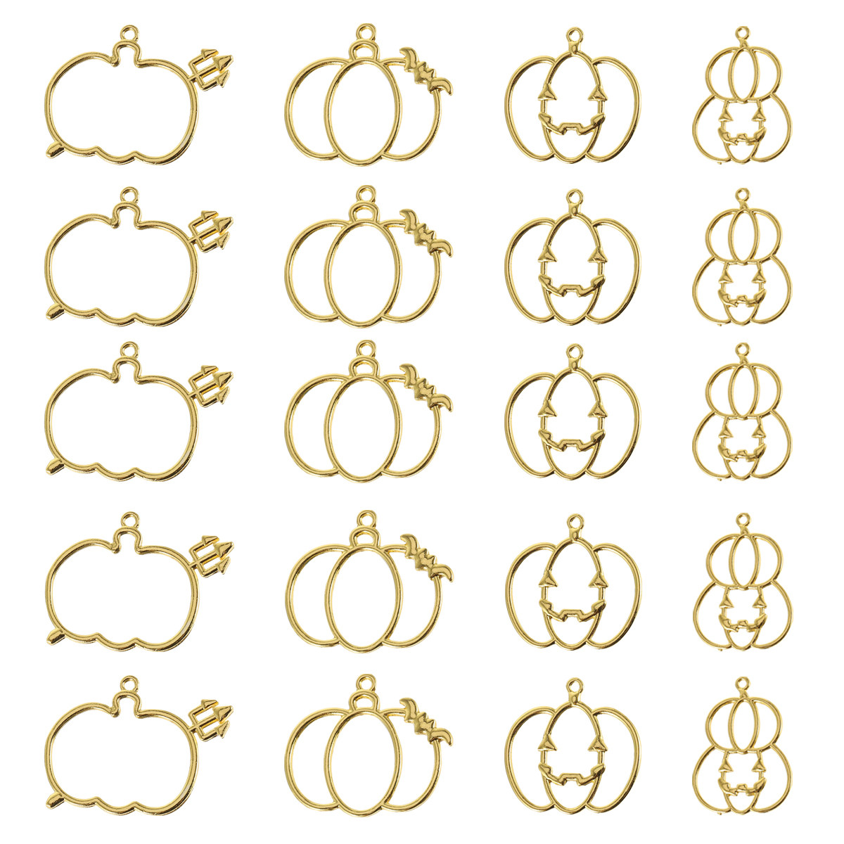 20Pcs Premium Pumpkin Shape Re - Resin Art Bracelet ulasan dan harga