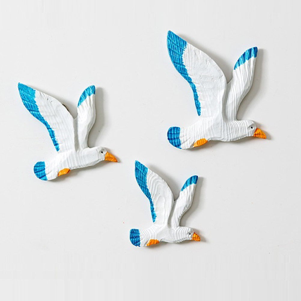 3Pcs Resin Wall Hanging Birds  - Background Resin Art ulasan dan harga