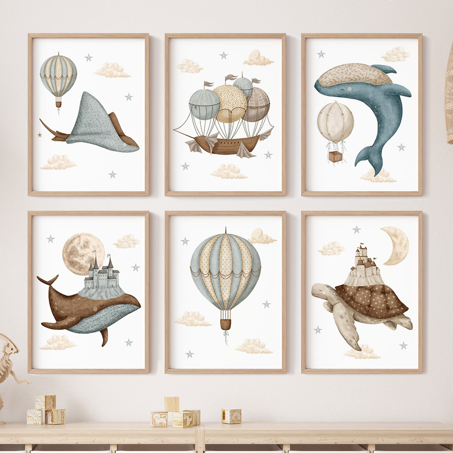 Whale Turtle Castle Balloon No - Resin Art Baby ulasan dan harga