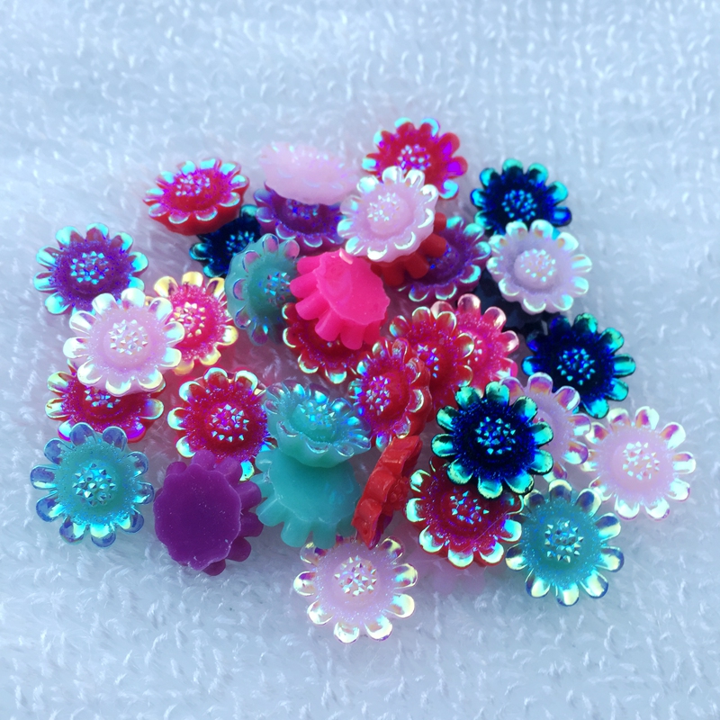 12mm AB resin flower design rh - Resin Art Design For Wedding ulasan dan harga