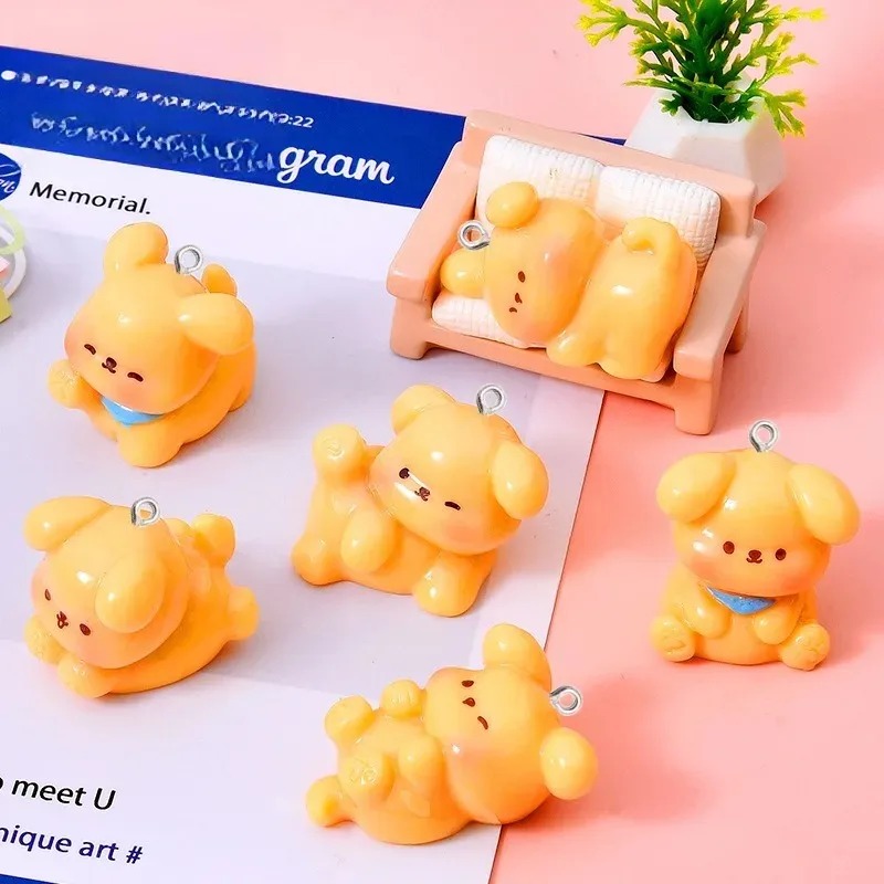 10Pcs Cute Cartoon Dog Acrylic - Resin Art Bracelet ulasan dan harga
