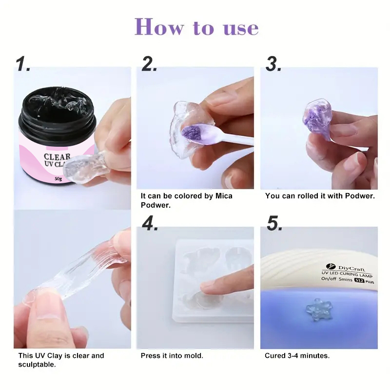 UV Clay Clear Polymer Resin fo - Resin Art Equipment ulasan dan harga