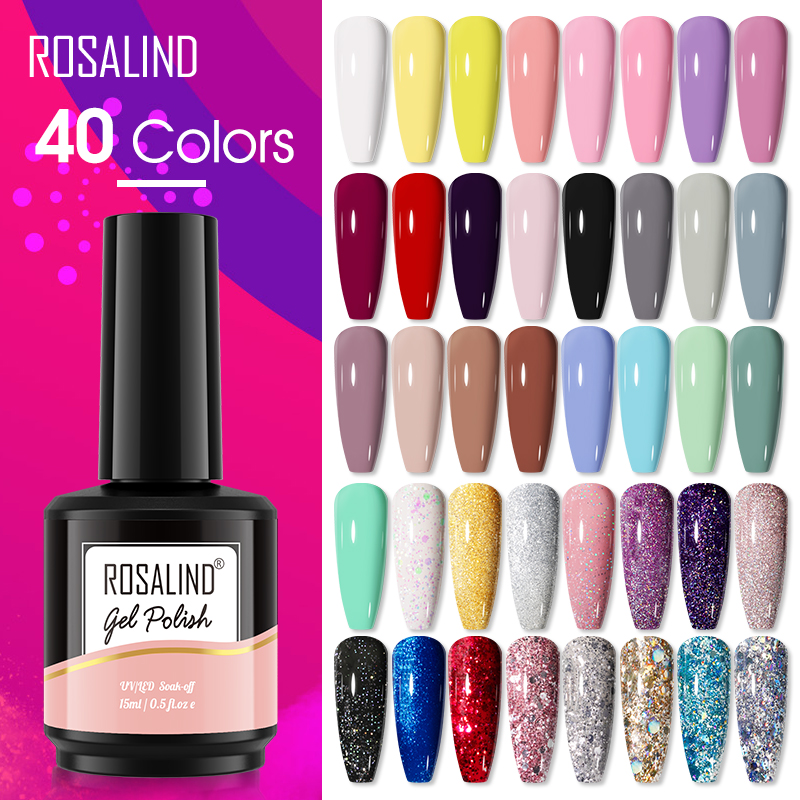 ROSALIND 15ML Glitter Nail Gel - Resin Art All ulasan dan harga